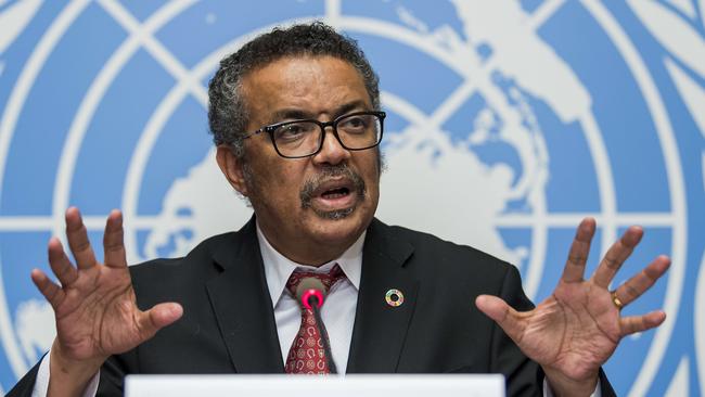 Earlier this year, Tedros Adhanom Ghebreyesus said the “stigma” around coronavirus was worse than the disease Picture: Martial Trezzini/Keystone/AP