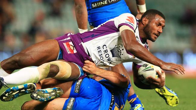 Suliasi Vunivalu in action for the Storm on Monday night.