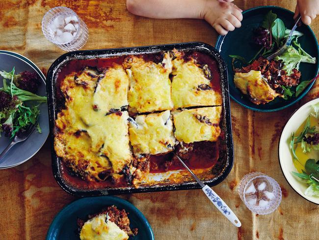 EMBARGO FOR TWAM 07 SEPTEMBER 2024. FEE MAY APPLY. Moussaka.The Good Farm Cookbook by Scott Gooding and Matilda Brown, photography by Cath Muscat. Murdoch Books RRP $39.99