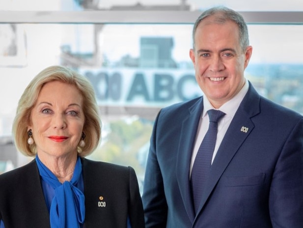 Ita Buttrose, chair of ABC and David Anderson, managing director of ABC. Picture: Supplied by ABC