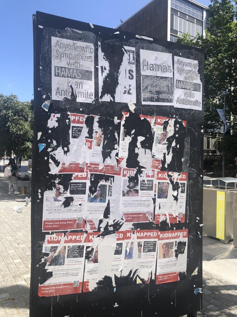 Jewish kidnap posters defaced in ‘vile’ act at Sydney University ...