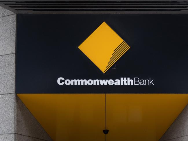 SYDNEY, AUSTRALIA - NewsWire Photos December 11, 2020: Commonwealth Bank Signage at a branch in the Sydney CBD. Picture: NCA NewsWire / James Gourley