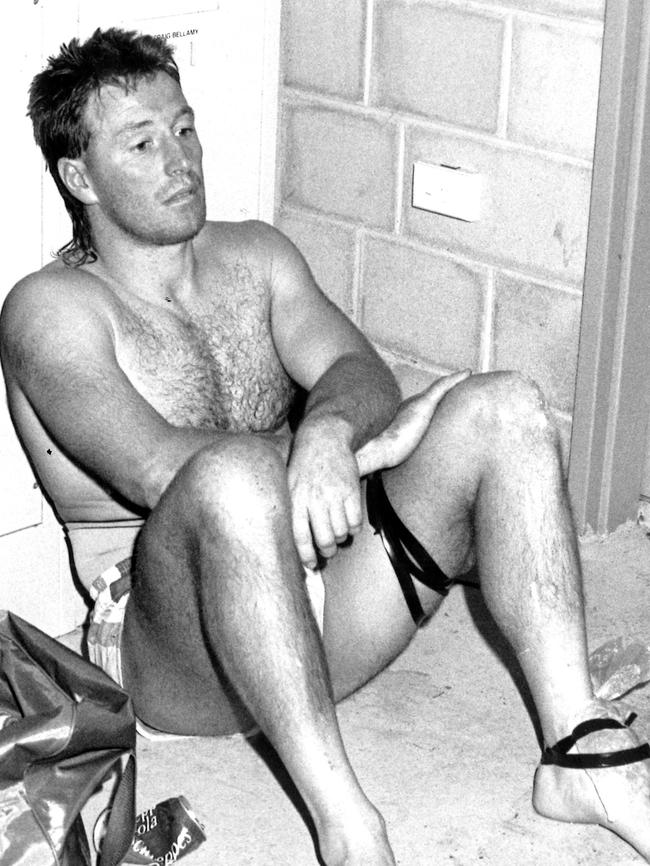 Bellamy in the Raiders’ sheds.