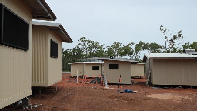 The still incomplete Anindilyakwa Healing Centre on Groote Eylandt on Friday February 2. Picture: Zizi Averill