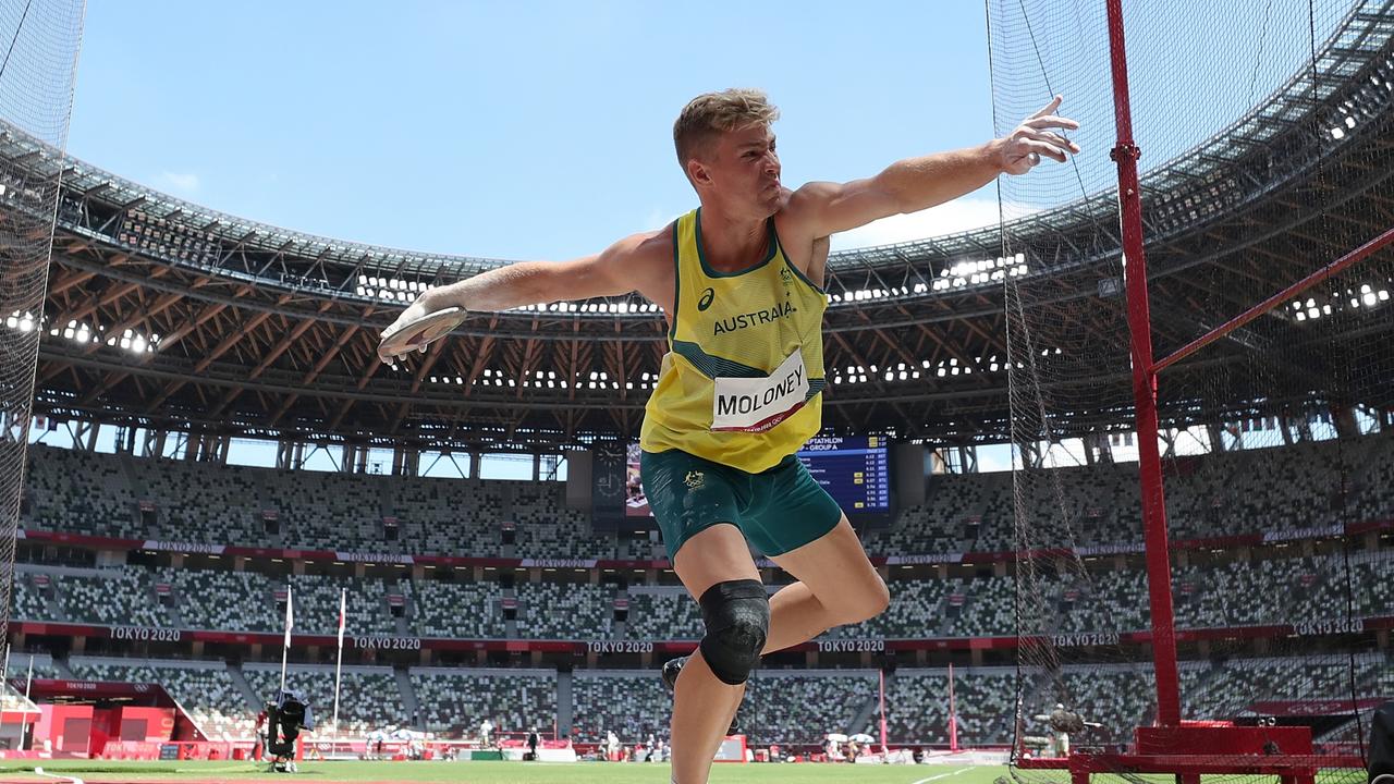 Ash Moloney is in the hunt in the Men's Decathlon. Picture: Cameron Spencer/Getty.