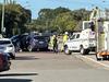 Police hunt driver who fled scene of fiery traffic accident