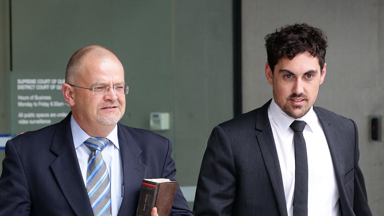 Michael Bosscher and Alex Jones at Brisbane’s Supreme Court. File picture