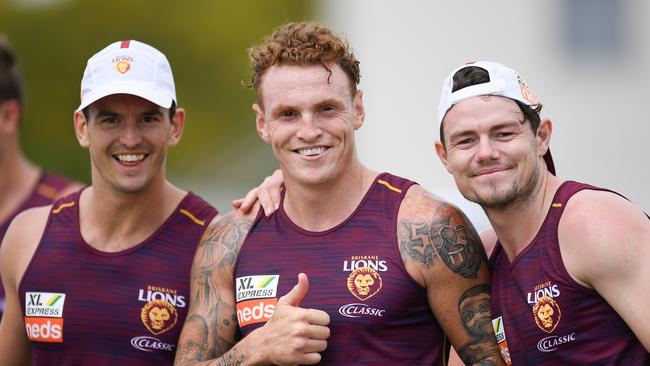 Ellis-Yolmen hopes to play alongside Lions midfielders Jarryd Lyons, Mitch Robinson and Lachie Neale. Pic: AAP