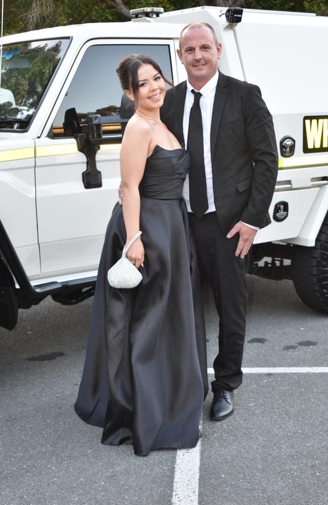 A student at Kawana Waters State College Year 12 formal 2024.