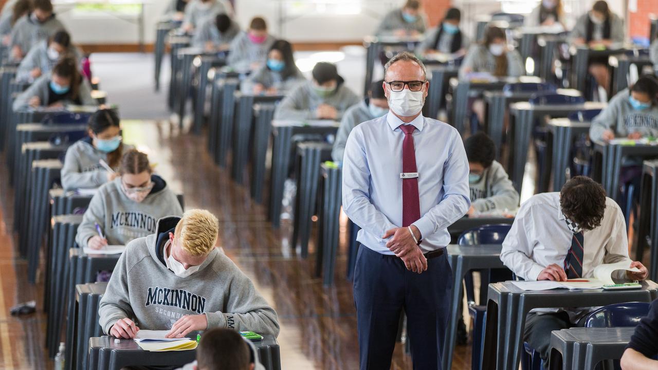 The opposition is concerned year 12 students won’t be vaccinated fast enough before their exams in five weeks. Photo: Paul Jeffers/The Australian