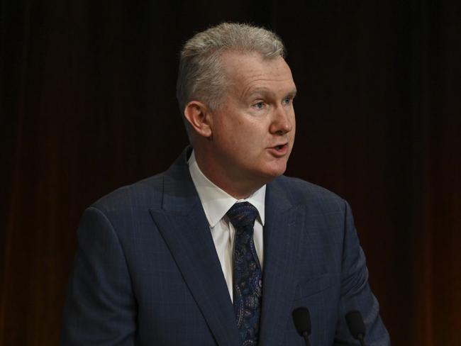 CANBERRA, AUSTRALIA - SEPTEMBER 01: Tony Burke, Leader of the House, Employment and Workplace at Parliament House on September 1, 2022 in Canberra, Australia. The Australian government is bringing together political, business, union and community group leaders at Parliament House to address issues facing the Australian economy and workforce as inflation and interest rates continue to rise. (Photo by Martin Ollman/Getty Images)