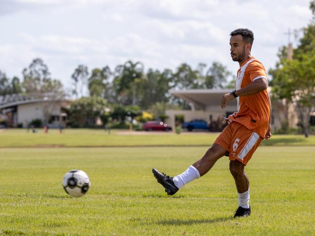 Pereira trains for a Northern Territory select team. Picture: Australian Defence Force.