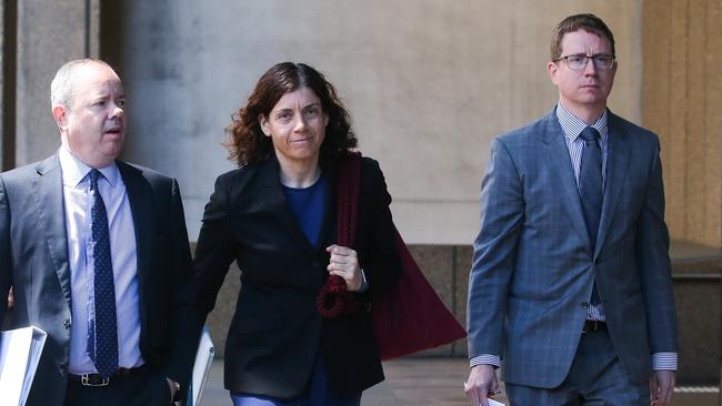 Sue Chrysanthou SC is seen arriving with the rest of her legal team at the Federal Court in Sydney. Photo by: NCA Newswire / Gaye Gerard