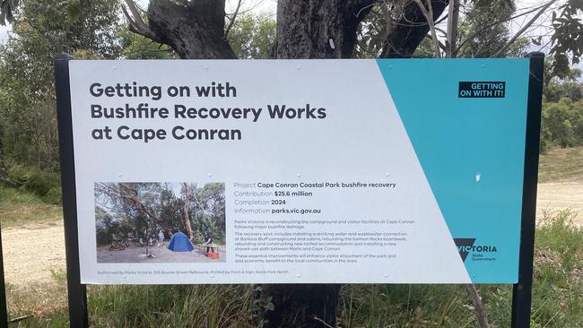 Business leaders and community groups are growing increasingly frustrated with the delays in rebuilding infrastructure at Cape Conran in East Gippsland. Picture: Supplied