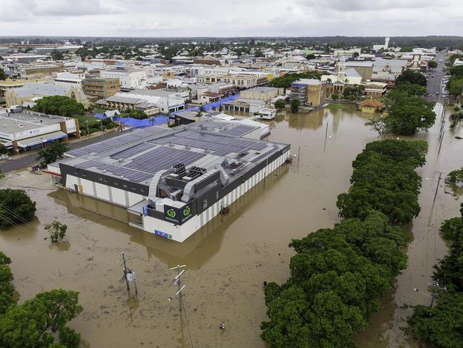 Floodwaters in Maryborough. Picture: John Wilson