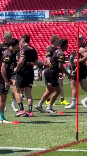 Nathan Cleary gets through training unscathed after injury scare