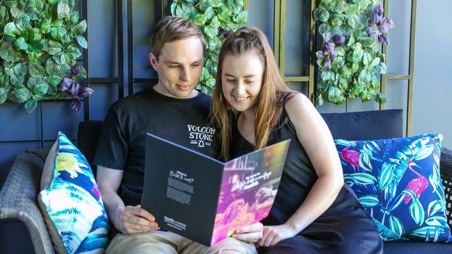 Morgan Kallman, 23, and Harley Faulkner, 25, are moving into the Smith Collective, Gold Coast. Picture: supplied