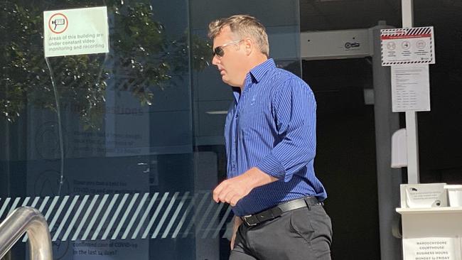 Dean Carelse leaves Maroochydore Magistrates Court on Wednesday, June 2, 2021.