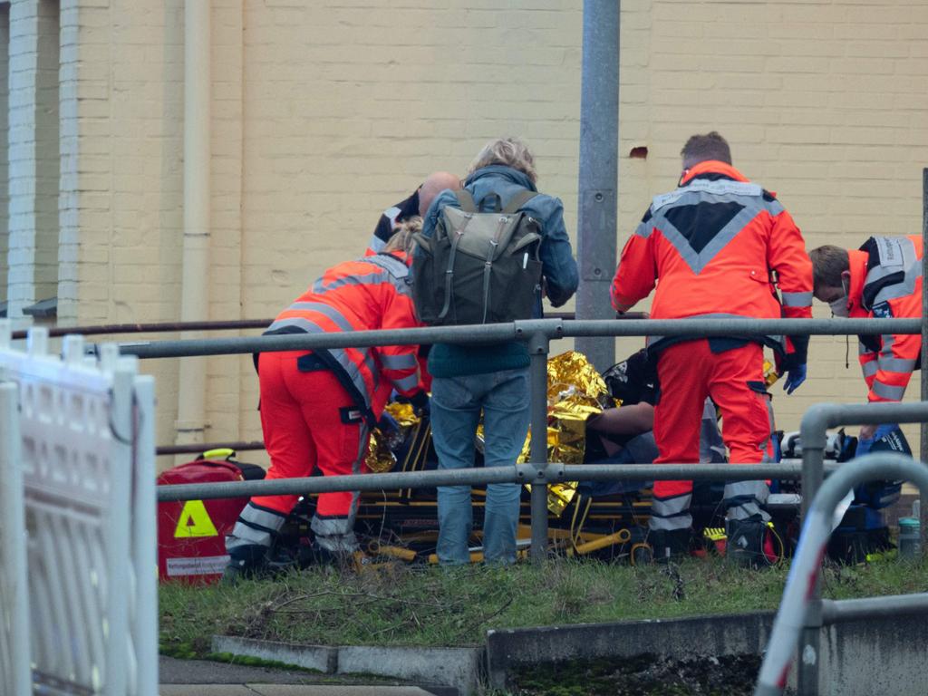 Police are investigating all motives after arresting the alleged assailant. Picture: Jonas Walzberg/AFP