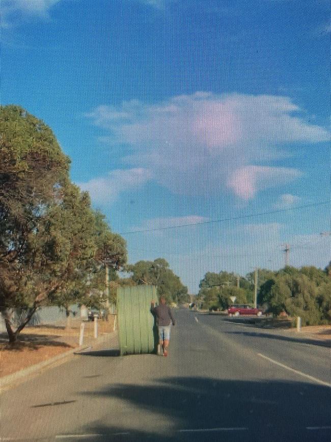 The stunt was filmed by his brother Garry.