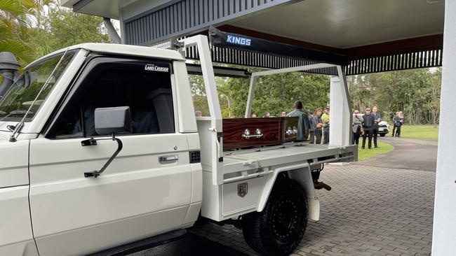 Lachlan Lethbridge takes a final ride in his beloved ute.