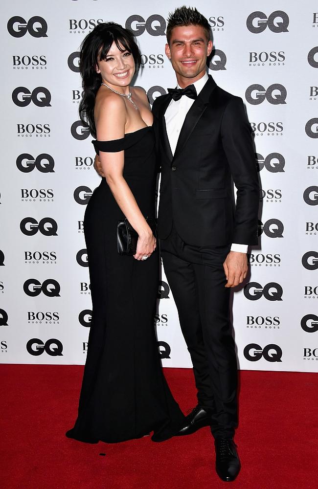 Daisy Lowe and Aljaz Skorjanec arrive for GQ Men Of The Year Awards 2016 at Tate Modern on September 6, 2016 in London, England. Picture: Getty