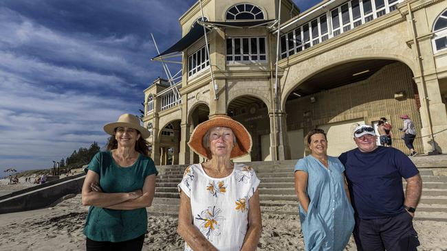 Columba Tierney, Patricia Carmichael and Fiona and Jeffrey Irvine are opposed to the redevelopment plans. Picture: Colin Murty