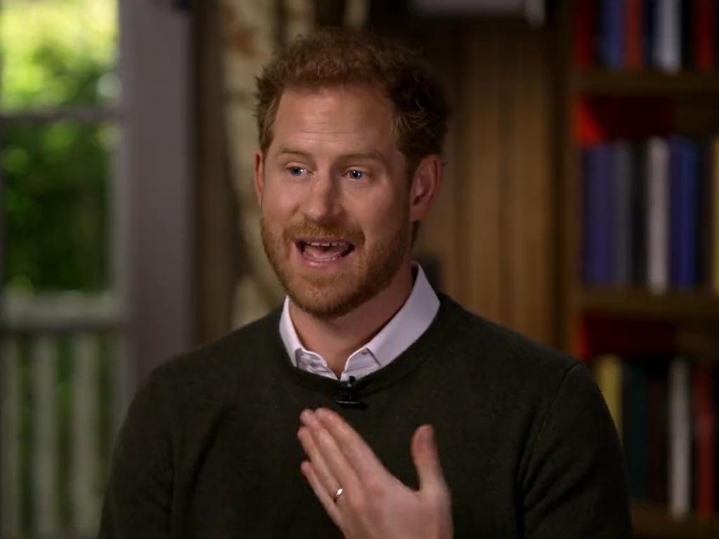 Harry’s many tell-all interviews created a massive rift between him and the royals. Picture: CBS