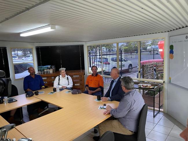 Shadow Minister Peter Dutton speaks to local growers on issues facing the region.