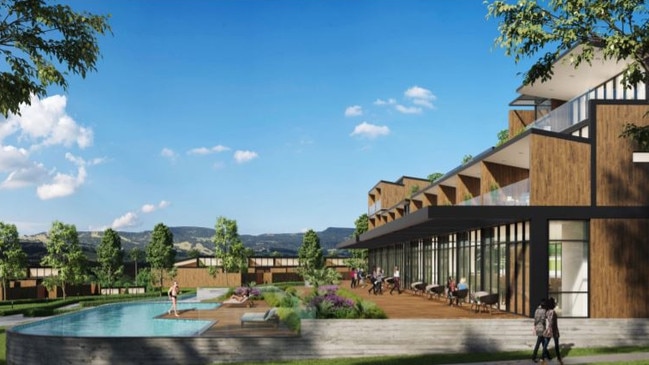 Plans for an eco resort at the site of the iconic "Minnamurra mansion" have been lodged with Shellharbour City Council. Picture: Nordon Jago Architects.