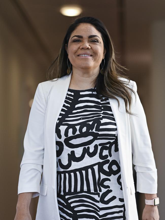 Senator Jacinta Price in her Parliament House office in Canberra. Picture: Martin Ollman