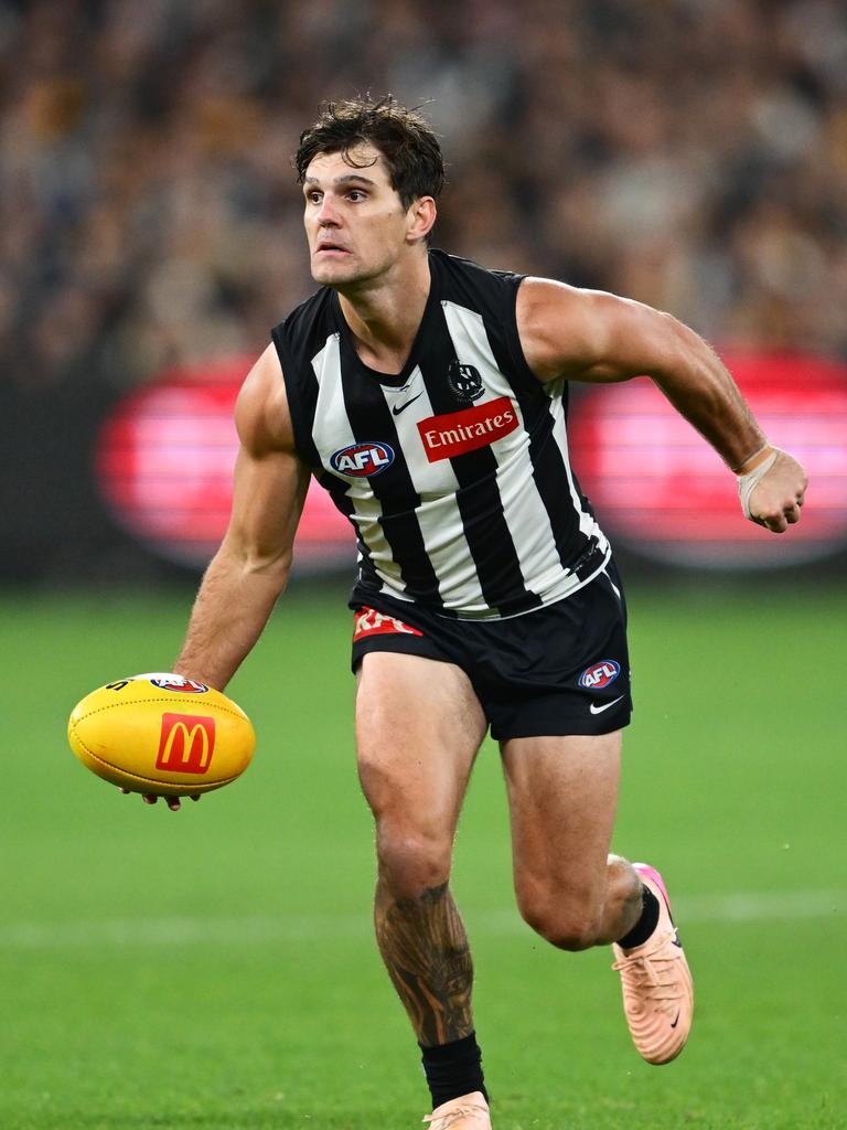 Lachie Schultz hurt his hamstring in Collingwood’s win over Hawthorn.