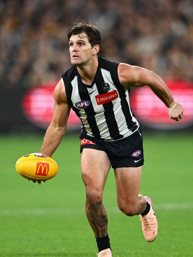 Lachie Schultz hurt his hamstring in Collingwood’s win over Hawthorn.