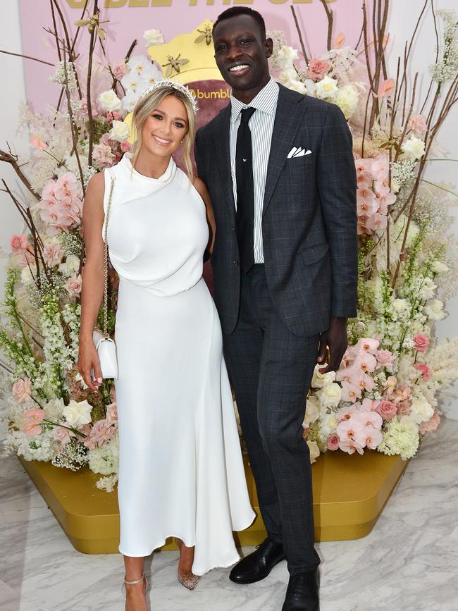 The couple at Derby Day. Picture: Nicki Connolly