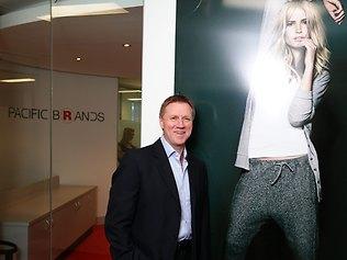 Pacific Brands chief John Pollaers at the head office in Hawthorn. Picture: Stuart Mcevoy