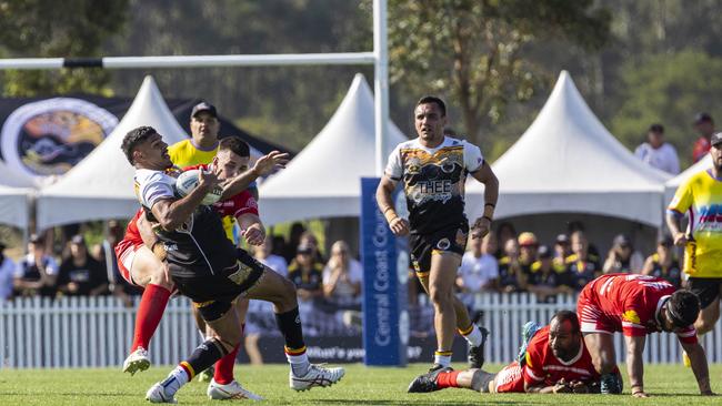 Men's Koori Knockout grand final, Walgett Aboriginal Connection vs Wiradjuri Aboriginal Rivers. Picture: Andrea Francolini