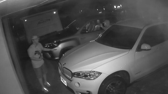 CCTV images of teens at the home of Will Hattingh on January 23. Picture: Supplied.