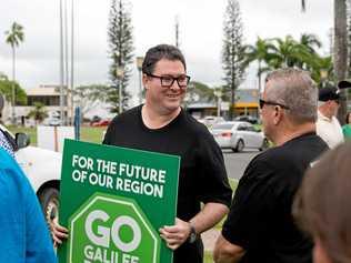 George Christensen at a pro-coal event in Mackay. Picture: Emma Murray