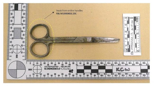 The scissors used by Kumanjayi Walker.