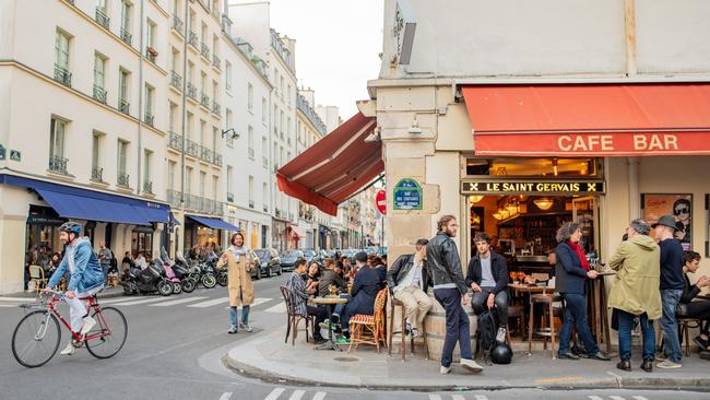 Saint-Germain des Pres neighborhood, known for its vibrant nightlife.