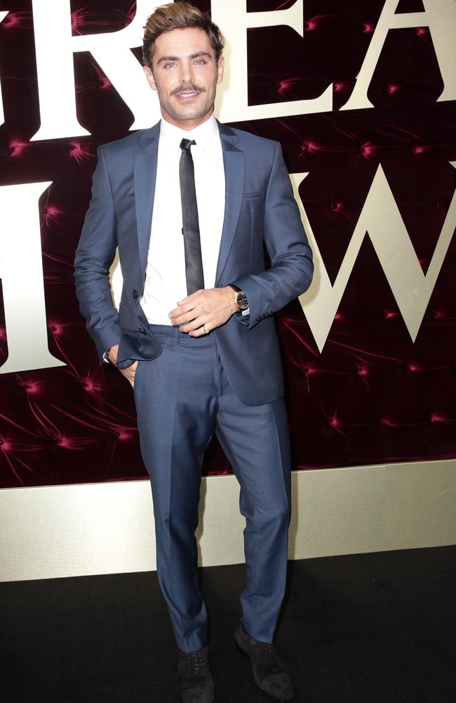 Zac Efron at The Greatest Showman Australian Premiere. Picture: Christian Gilles