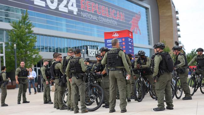 Police from all over the US have been drafted into Milwaukee. Picture: Michael M. Santiago/Getty Images via AFP