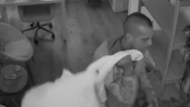 Security footage of Aaron Clague inside Beauty by Natalie Searle at Gerringong on the south coast. Picture: Facebook
