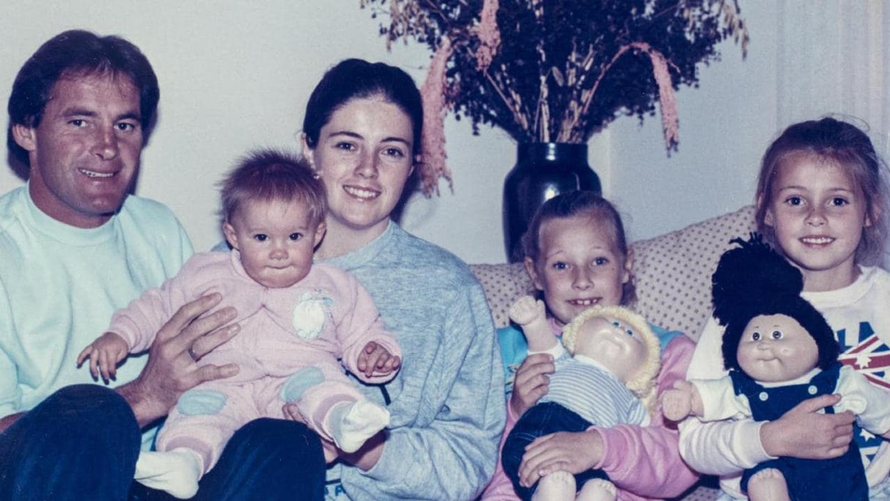 Chris Dawson with Joanne Curtis and his children. Picture: Supplied.