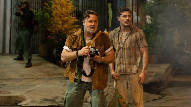 Russell Crowe and Zac Efron’s film The Greatest Beer Run Ever premiered in September. It was directed by Peter Farrelly.