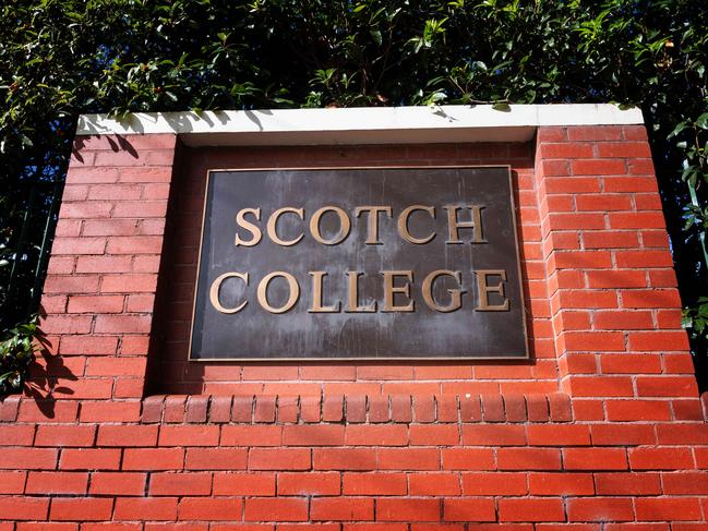 Scotch College in Hawthorn charges up to $40,000 a year. Picture: Tony Gough