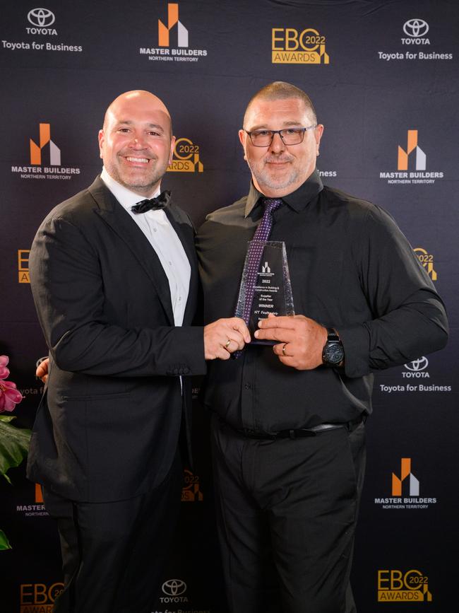 NT Fasteners was awarded Supplier of the Year. Picture: Rocco Ancora