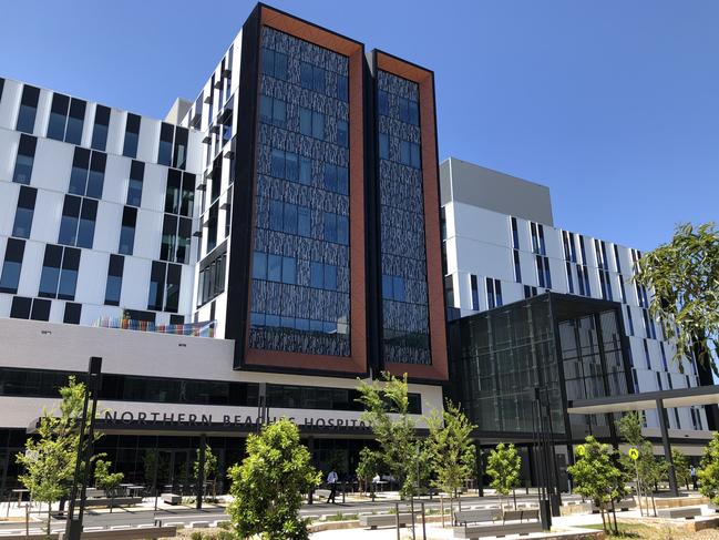 Exterior of Northern Beaches Hospital in Frenchs Forest. Picture: Julie Cross