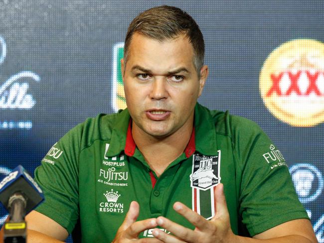 The Rabbitohs are running rampant under coach Anthony Seibold. (AAP Image/Michael Chambers)