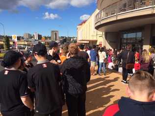 Myer, Grand Central was evacuated earlier today. Picture: Photo Contributed